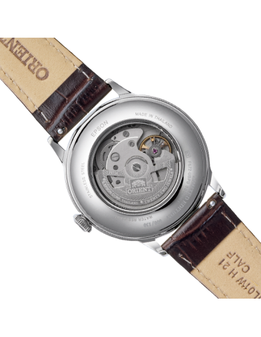 automático hombre Orient Bambino Ginza Afterglow RN-AC0034Y  JDM 40.5mm correa de cuero JDM Limited