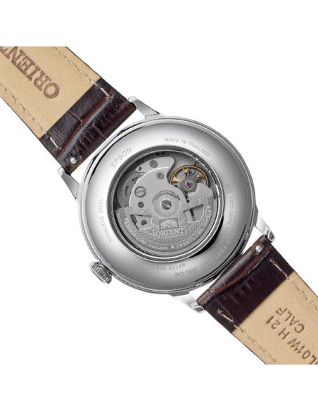 automático hombre Orient Bambino Ginza Afterglow RN-AC0034Y  JDM 40.5mm correa de cuero JDM Limited