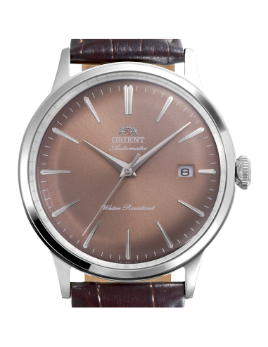 automático hombre Orient Bambino Ginza Afterglow RN-AC0034Y  JDM 40.5mm correa de cuero JDM Limited