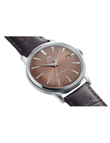 automático hombre Orient Bambino Ginza Afterglow RN-AC0034Y  JDM 40.5mm correa de cuero JDM Limited