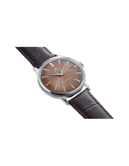 automático hombre Orient Bambino Ginza Afterglow RN-AC0034Y  JDM 40.5mm correa de cuero JDM Limited