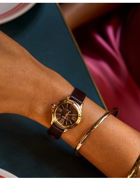 mujer solar Citizen L Ceci EM1163-09X 32mm cristal de zafiro esféric o correa de cuero vegano (apple leather)
