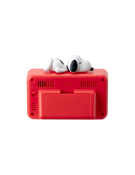 despertador RHYTHM 8RZ235MS01 Snoopy JDM, radio reloj digital, figura estereoscópica, sonido electrónico, alarma