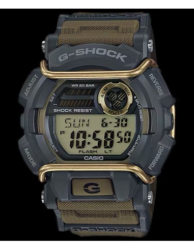 reloj deportivo hombre Casio G-Shock GD-400-9  55 × 49.7 × 16.9 mm 200m WR Hora Mundial correa de silicona