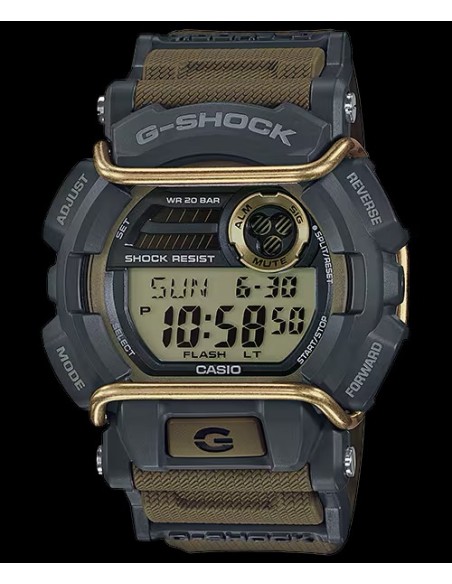 reloj deportivo hombre Casio G-Shock GD-400-9  55 × 49.7 × 16.9 mm 200m WR Hora Mundial correa de silicona