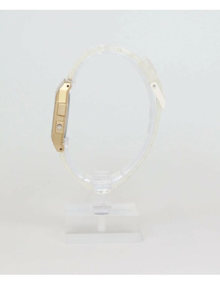 reloj unisex digital clásico Casio Vintage Classic Translúcido F-91WS-7A2 38.2 × 35.2 × 8.5 mm 7 años batería correa de resina