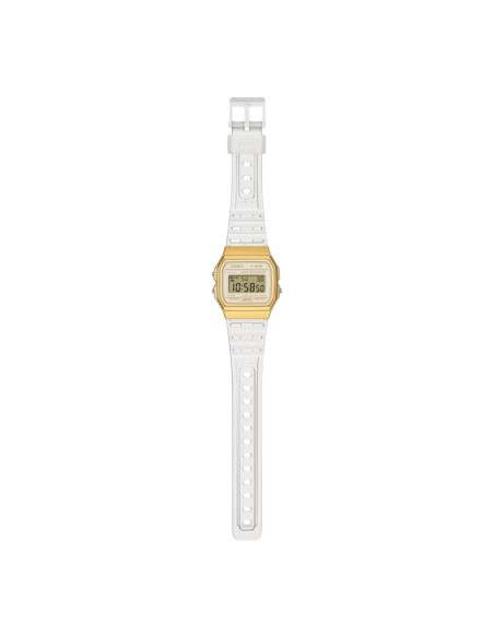 reloj unisex digital clásico Casio Vintage Classic Translúcido F-91WS-7A2 38.2 × 35.2 × 8.5 mm 7 años batería correa de resina