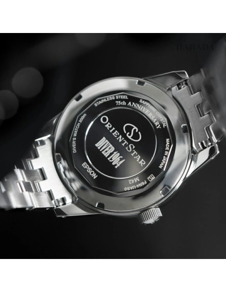 buceo automático hombre Orient Star Diver 1964 1st Edition RK-AU0503N JDM 75th Anniversary 200m ISO