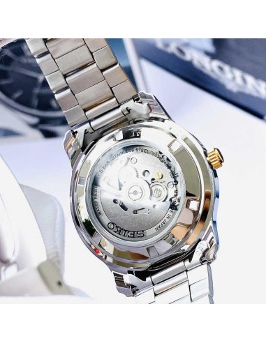 reloj automático hombre Seiko 5 SNKP14K1 Bitono 42mm 50m WR correa de acero cal. 7s026
