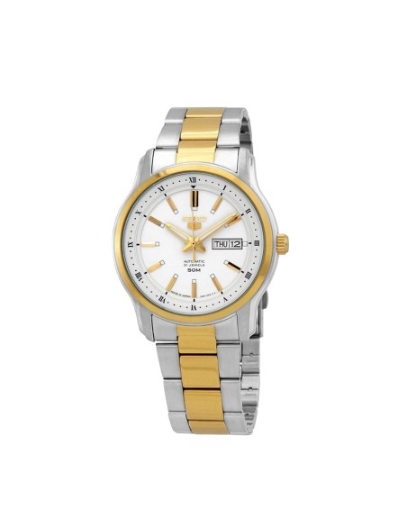 reloj automático hombre Seiko 5 SNKP14K1 Bitono 42mm 50m WR correa de acero cal. 7s026