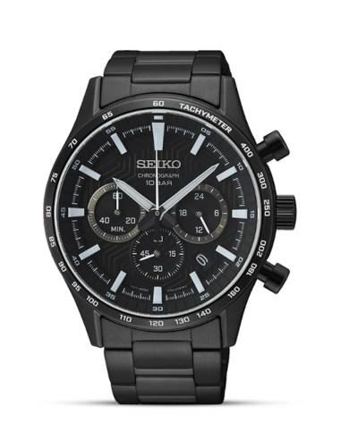 reloj cronógrafo hombre Seiko Discover More SSB415P1 43mm cristal de zafiro 100m WR correa de acero