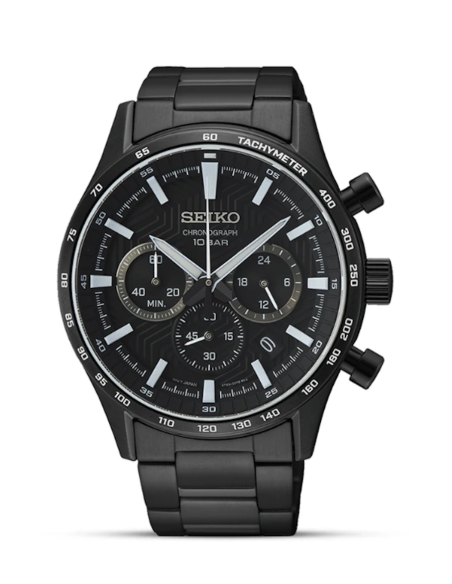 reloj cronógrafo hombre Seiko Discover More SSB415P1 43mm cristal de zafiro 100m WR correa de acero