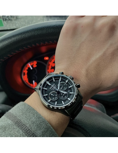 reloj cronógrafo hombre Seiko Discover More SSB415P1 43mm cristal de zafiro 100m WR correa de acero