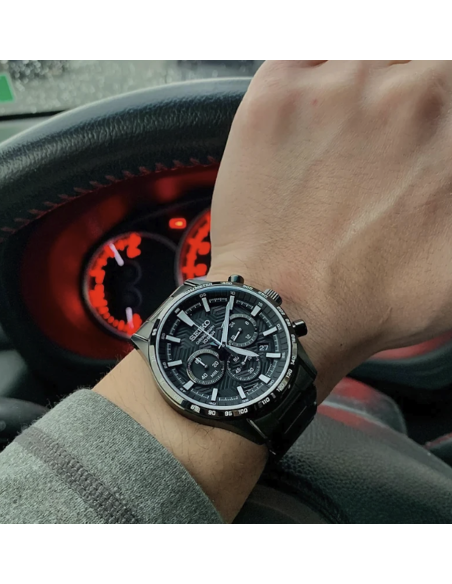 reloj cronógrafo hombre Seiko Discover More SSB415P1 43mm cristal de zafiro 100m WR correa de acero