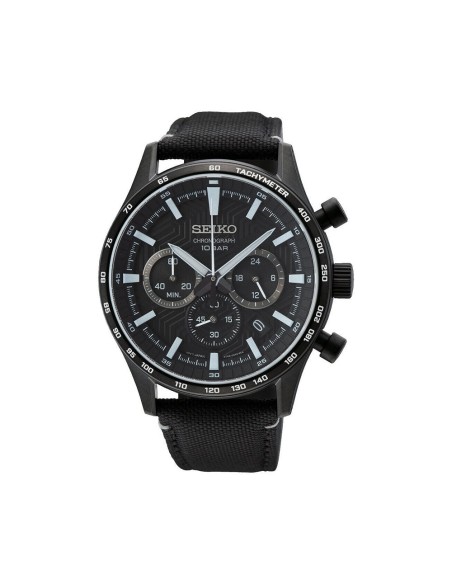 reloj cronógrafo hombre Seiko Discover More SSB417P1 43mm cristal de zafiro 100m WR correa de tela