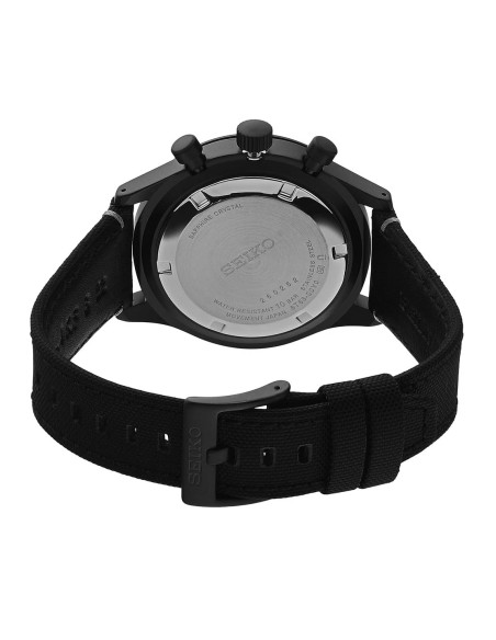 reloj cronógrafo hombre Seiko Discover More SSB417P1 43mm cristal de zafiro 100m WR correa de tela