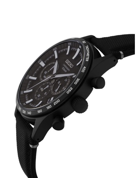reloj cronógrafo hombre Seiko Discover More SSB417P1 43mm cristal de zafiro 100m WR correa de tela