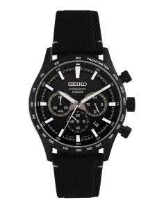 reloj cronógrafo hombre Seiko Discover More SSB417P1 43mm cristal de zafiro 100m WR correa de tela