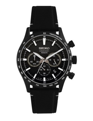 reloj cronógrafo hombre Seiko Discover More SSB417P1 43mm cristal de zafiro 100m WR correa de tela
