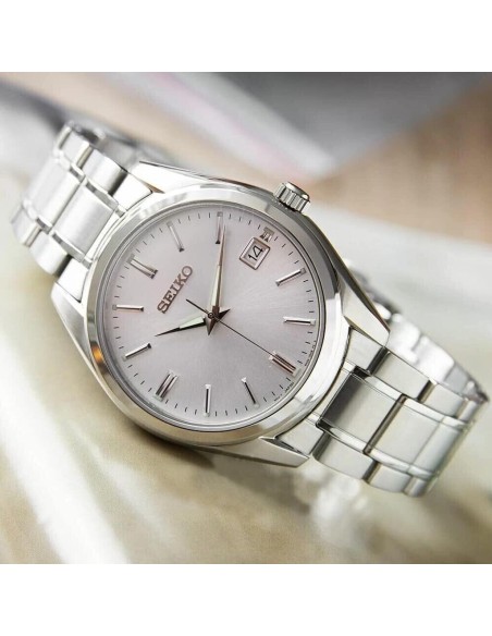reloj cuarzo hombre Seiko Discover More SUR307P1 40.2mm 100m WR cristal de zafiro correa de acero