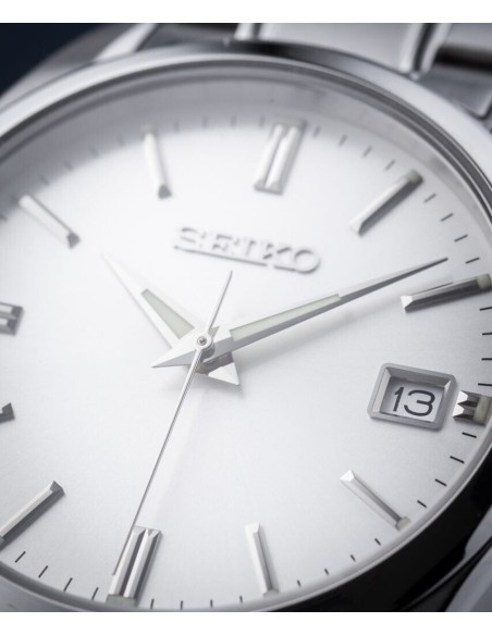 reloj cuarzo hombre Seiko Discover More SUR307P1 40.2mm 100m WR cristal de zafiro correa de acero