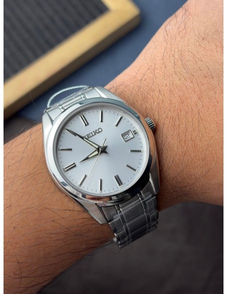 reloj cuarzo hombre Seiko Discover More SUR307P1 40.2mm 100m WR cristal de zafiro correa de acero