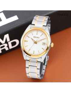reloj cuarzo hombre Seiko Discover More Classic SUR312P1 40.2mm cristal de zafiro 100m WR correa de acero 2