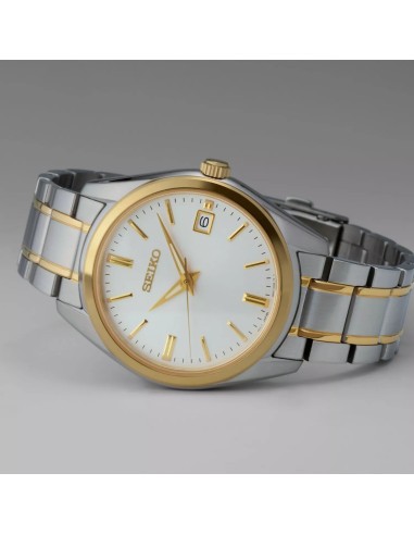 reloj cuarzo hombre Seiko Discover More Classic SUR312P1 40.2mm cristal de zafiro 100m WR correa de acero