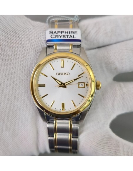 reloj cuarzo hombre Seiko Discover More Classic SUR312P1 40.2mm cristal de zafiro 100m WR correa de acero