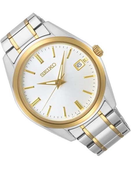 reloj cuarzo hombre Seiko Discover More Classic SUR312P1 40.2mm cristal de zafiro 100m WR correa de acero