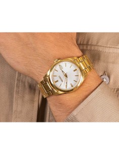 reloj cuarzo hombre Seiko Discover More Classic SUR314P1  40.2mm cristal de zafiro 100m WR correa de acero 2