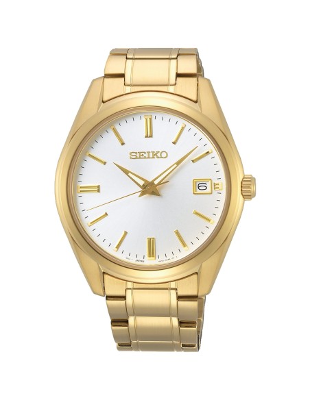 reloj cuarzo hombre Seiko Discover More Classic SUR314P1  40.2mm cristal de zafiro 100m WR correa de acero