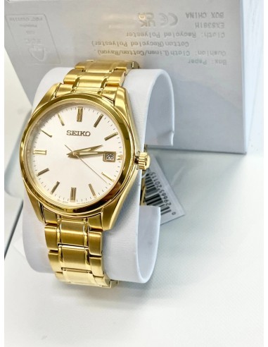 reloj cuarzo hombre Seiko Discover More Classic SUR314P1  40.2mm cristal de zafiro 100m WR correa de acero