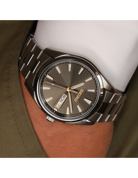 reloj cuarzo hombre Seiko Discover More SUR343P1 40.2mm cristal de zafiro correa de acero 100m