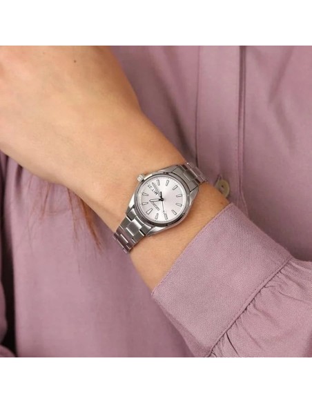 reloj cuarzo mujer Seiko Discover More SUR349P1  29.8mm cristal de zafiro correa de acero 100m 67grs