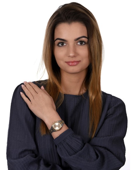 reloj mujer cuarzo Seiko Discover More SUR354P1 29.8mm cristal de zafiro 100m WR correa de acero 67grs