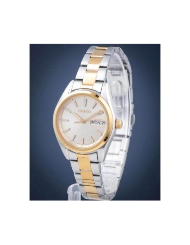 reloj mujer cuarzo Seiko Discover More SUR354P1 29.8mm cristal de zafiro 100m WR correa de acero 67grs