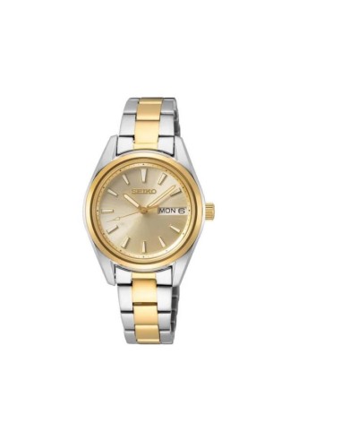 reloj mujer cuarzo Seiko Discover More SUR354P1 29.8mm cristal de zafiro 100m WR correa de acero 67grs
