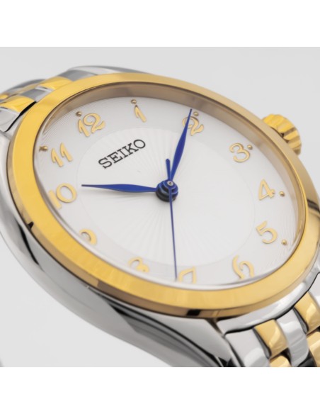reloj cuarzo mujer Seiko Discover More SUR380P1 29mm 50m WR 55grs correa de acero