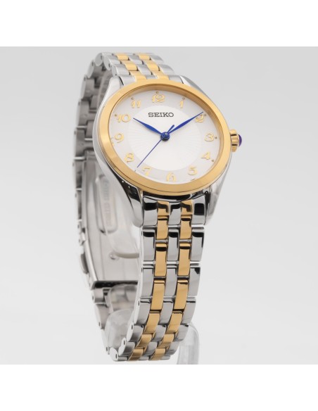 reloj cuarzo mujer Seiko Discover More SUR380P1 29mm 50m WR 55grs correa de acero