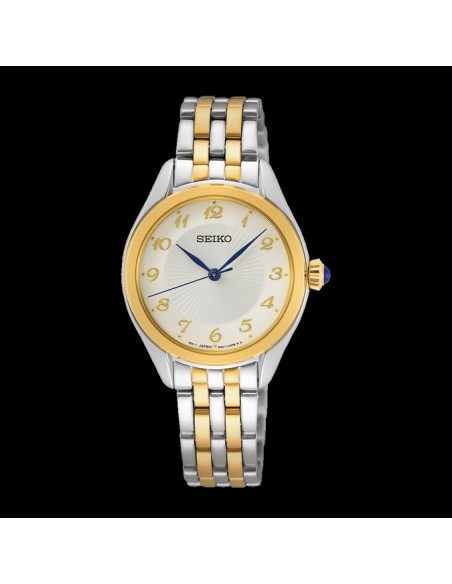 reloj cuarzo mujer Seiko Discover More SUR380P1 29mm 50m WR 55grs correa de acero