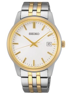 reloj cuarzo clásico hombre Seiko Discover More SUR402P1 40mm 50m WR correa de acero 110grs