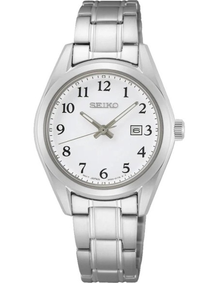 reloj cuarzo clásico mujer Seiko Discover More SUR465P1 29.8mm cristal de zafiro 100m WR correa de acero 60grs