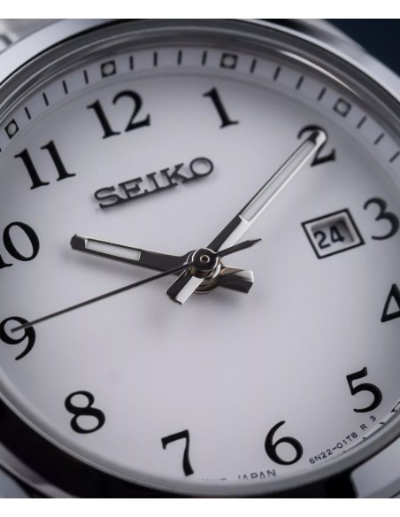 reloj cuarzo clásico mujer Seiko Discover More SUR465P1 29.8mm cristal de zafiro 100m WR correa de acero 60grs
