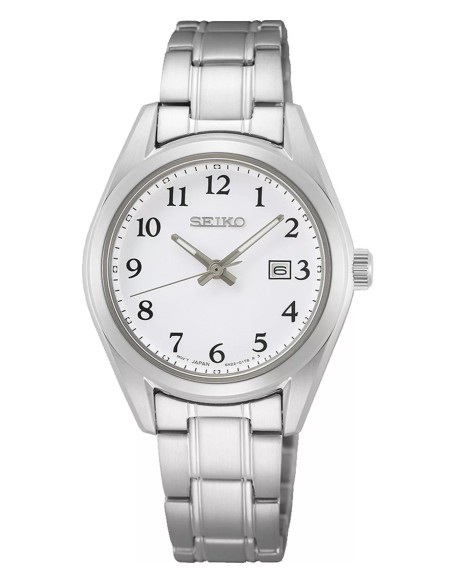 reloj cuarzo clásico mujer Seiko Discover More SUR465P1 29.8mm cristal de zafiro 100m WR correa de acero 60grs
