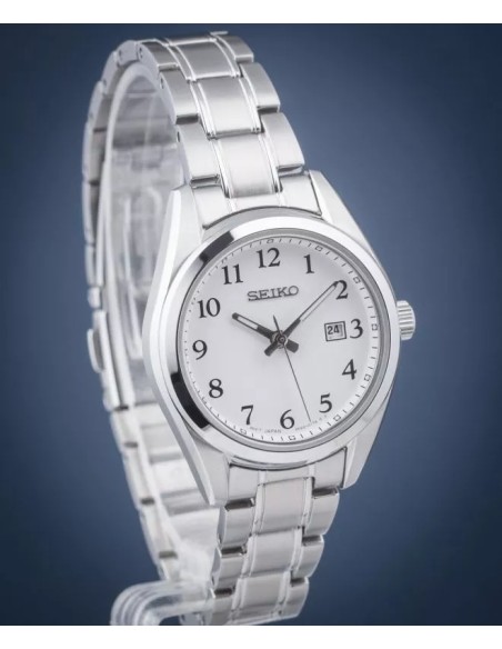 reloj cuarzo clásico mujer Seiko Discover More SUR465P1 29.8mm cristal de zafiro 100m WR correa de acero 60grs