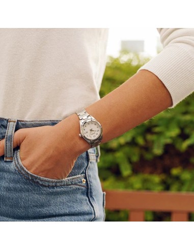 reloj cuarzo clásico mujer Seiko Discover More SUR465P1 29.8mm cristal de zafiro 100m WR correa de acero 60grs