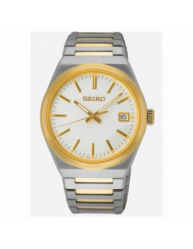 Reloj cuarzo hombre Seiko Discover More  SUR558P1 38.9mm 100m WR cristal de zafiro correa de acero