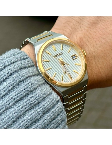 Reloj cuarzo hombre Seiko Discover More  SUR558P1 38.9mm 100m WR cristal de zafiro correa de acero
