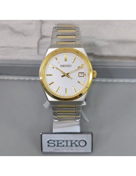 Reloj cuarzo hombre Seiko Discover More  SUR558P1 38.9mm 100m WR cristal de zafiro correa de acero